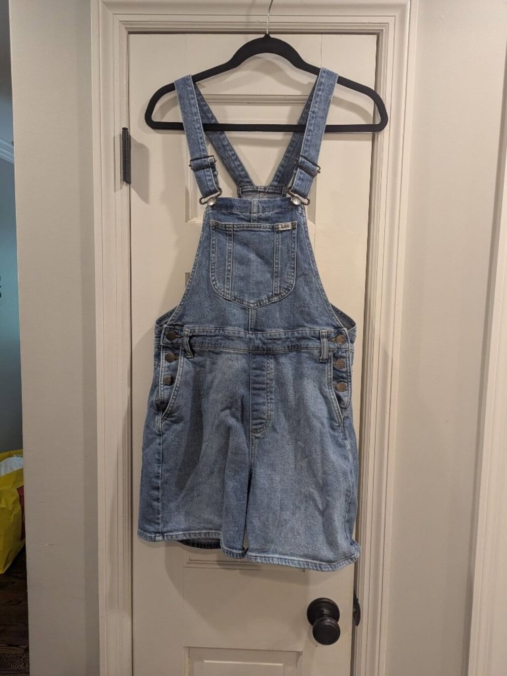 Lee denim Romper shortalls S womens short overalls
